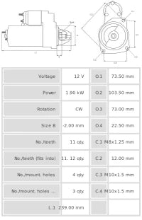 Motor de Arranque S3058