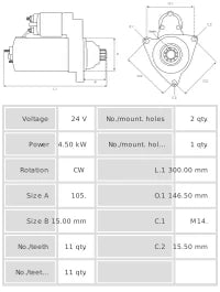 Motor de arranque S6074