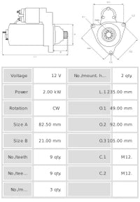 Motor de Arranque S0049
