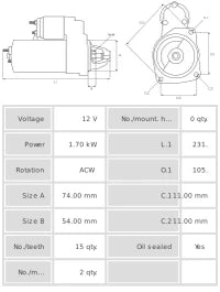 Motor de arranque S6191
