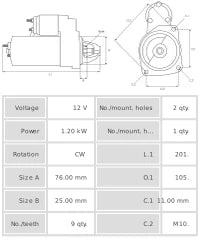 Motor de Arranque S0242