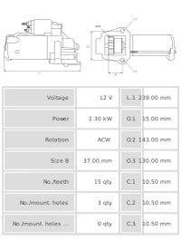 Motor de arranque S2071S