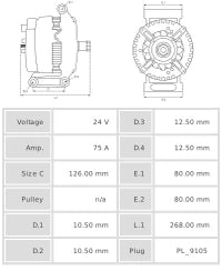 ALTERNADOR NUEVO A1095S