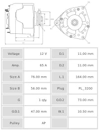 ALTERNADOR NUEVO A0393