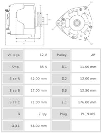ALTERNADOR NUEVO A0212