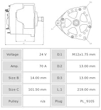 ALTERNADOR NUEVO A1018