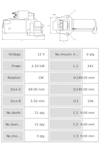 Motor de arranque S0291