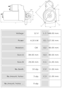 Motor de arranque S9362S