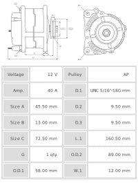 ALTERNADOR NUEVO A6726S
