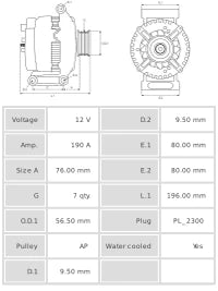 ALTERNADOR NUEVO A2129S