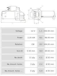 Motor de arranque S0595