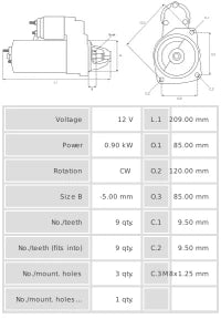 Motor de Arranque S3005
