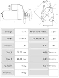 Motor de Arranque S0031