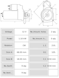Motor de arranque S0141