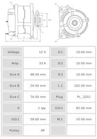 ALTERNADOR NUEVO A0012