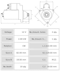 Motor de arranque S6375S
