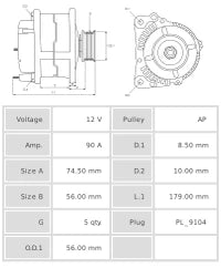 ALTERNADOR NUEVO A3024