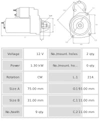 Motor de Arranque S1178S