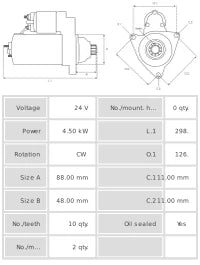 Motor de arranque S6190