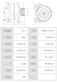 ALTERNADOR NUEVO A2119S