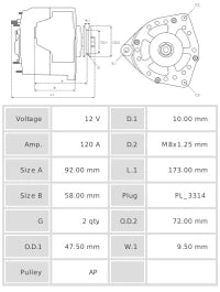 ALTERNADOR NUEVO A6035