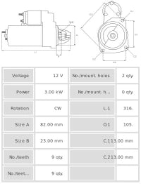 Motor de arranque S0200