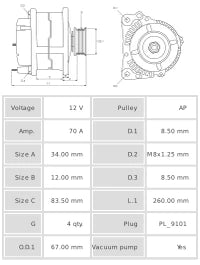 ALTERNADOR NUEVO A4002