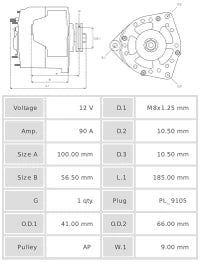 ALTERNADOR NUEVO A0106