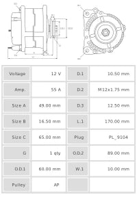 ALTERNADOR NUEVO A4030