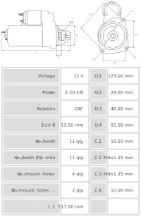 Motor de Arranque S3057