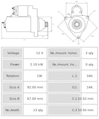 Motor de arranque S4074