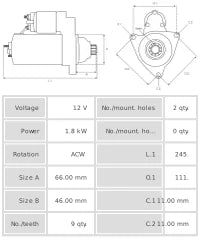 Motor de arranque S0094