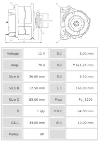 ALTERNADOR NUEVO A4014