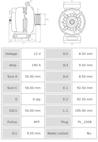 ALTERNADOR NUEVO A1016