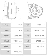 ALTERNADOR NUEVO A0142