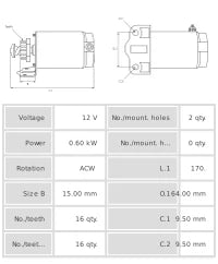 Motor de arranque S9026