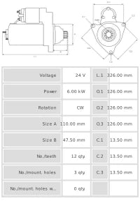 Motor de arranque S0882S