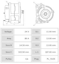 ALTERNADOR NUEVO A0008