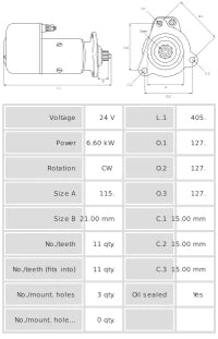 Motor de arranque S0360