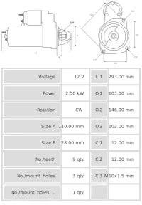 Motor de Arranque S0111