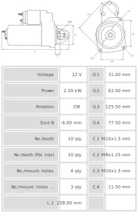 Motor de Arranque S3010