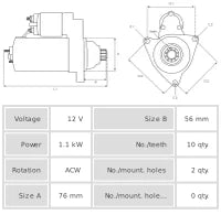 Motor de Arranque S0032PR