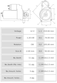 Motor de Arranque S3064