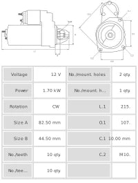 Motor de arranque S2036