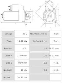 Motor de arranque S5026