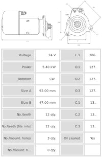 Motor de arranque S0355