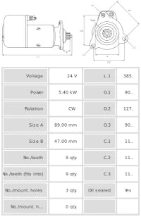 Motor de arranque S0353