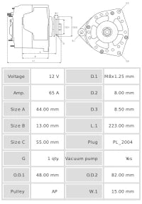 ALTERNADOR NUEVO A5018