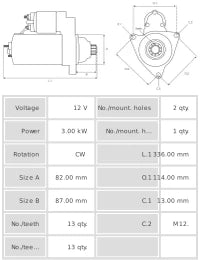 Motor de arranque S0303