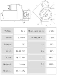 Motor de Arranque S0016